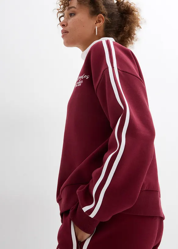 Oversized sweatshirt i myk bomullsmiks, bonprix