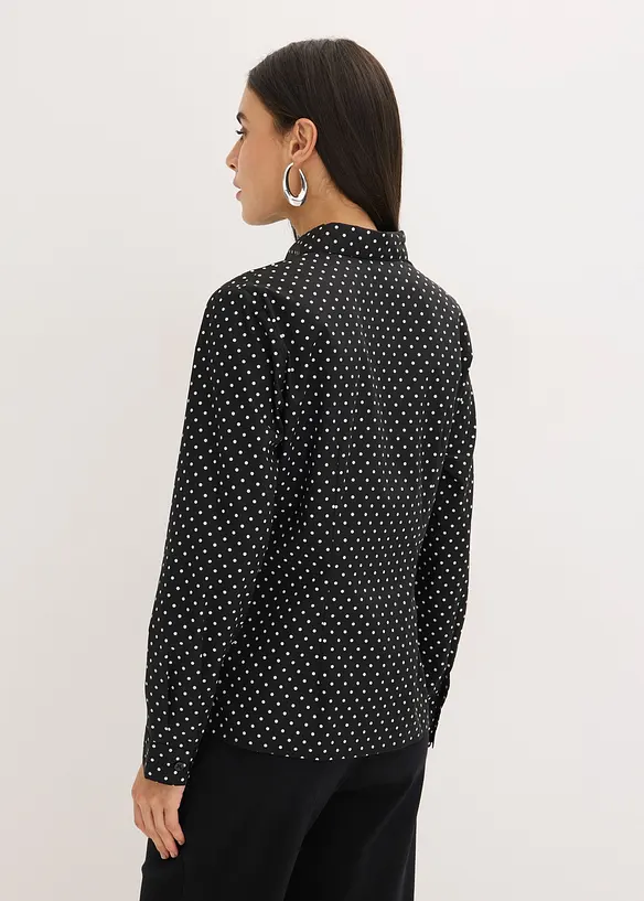 Bluse med bomull i dobbelpakning, bonprix