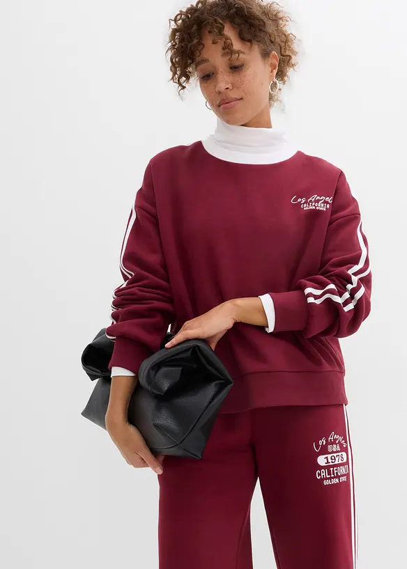 Oversized sweatshirt i myk bomullsmiks, bonprix