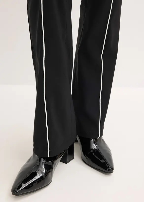 Bukse i bengalin med stretch, flared, bonprix