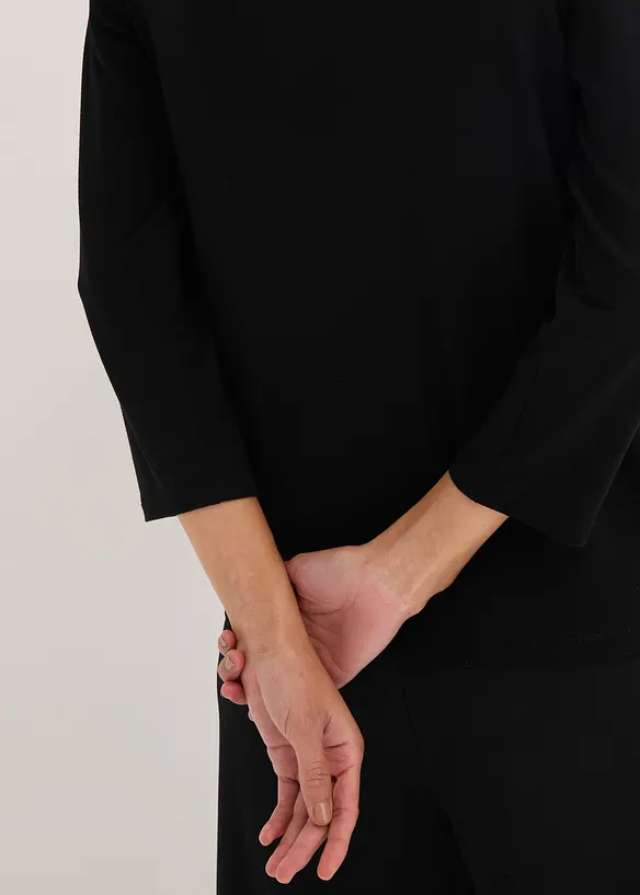 Topp med kanteb&aring;nd i kontrastfarge, bonprix