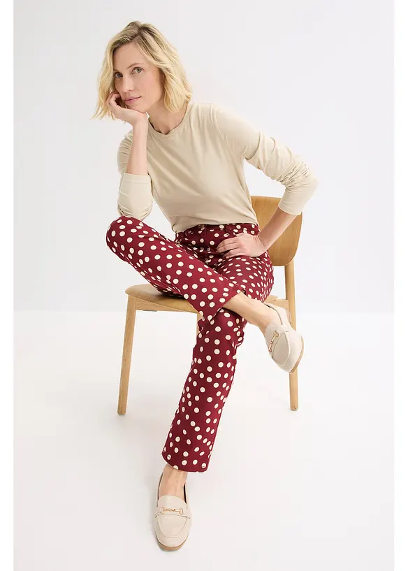 Stretchbukse med 5 lommer, bonprix