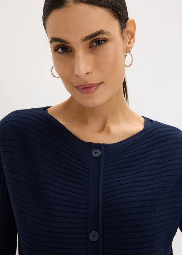 Strikket kjole og vest (2-delt sett), bonprix