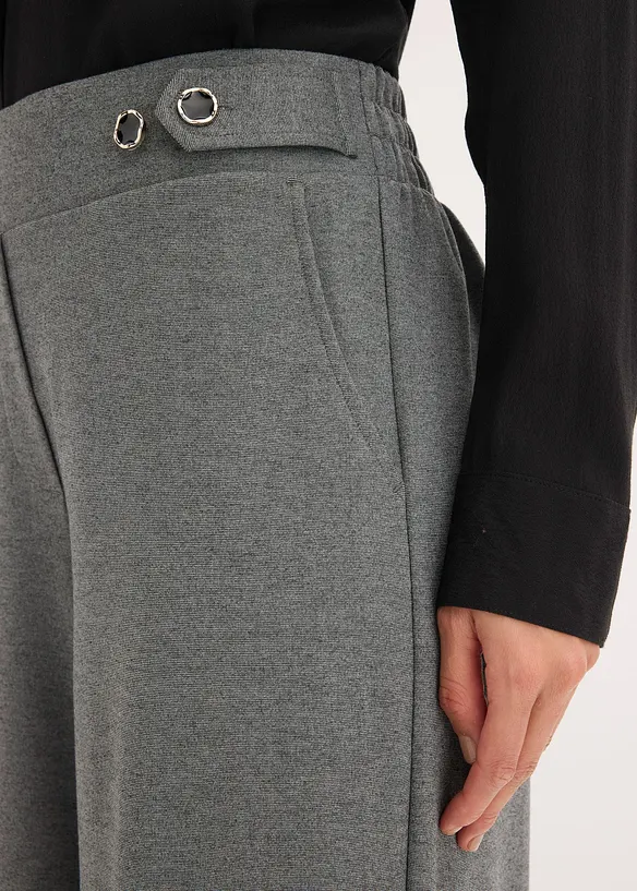 Jerseybukse med dekorativt spensel, bonprix