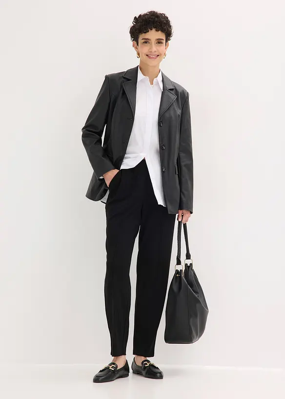 Slip on-bukse med bise, bonprix