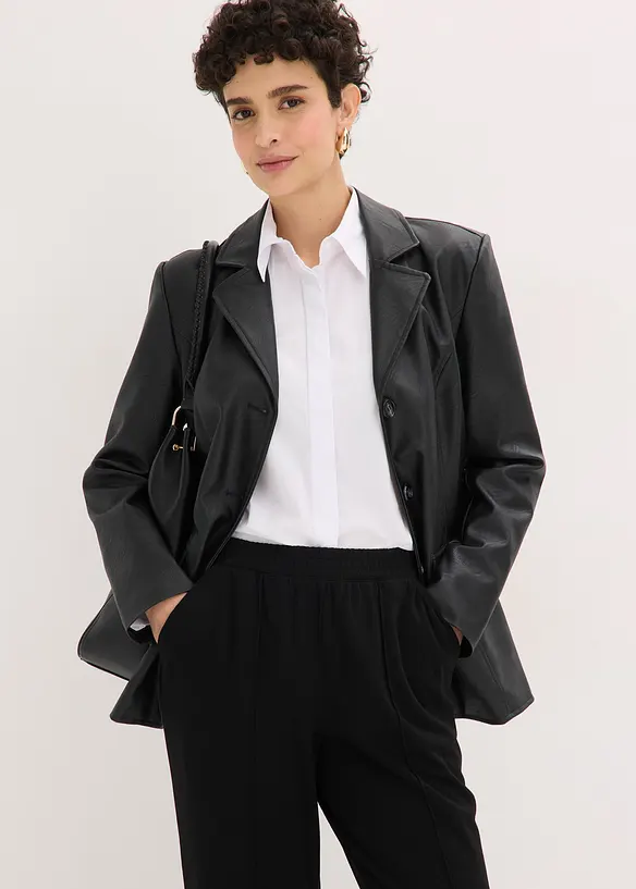 Slip on-bukse med bise, bonprix