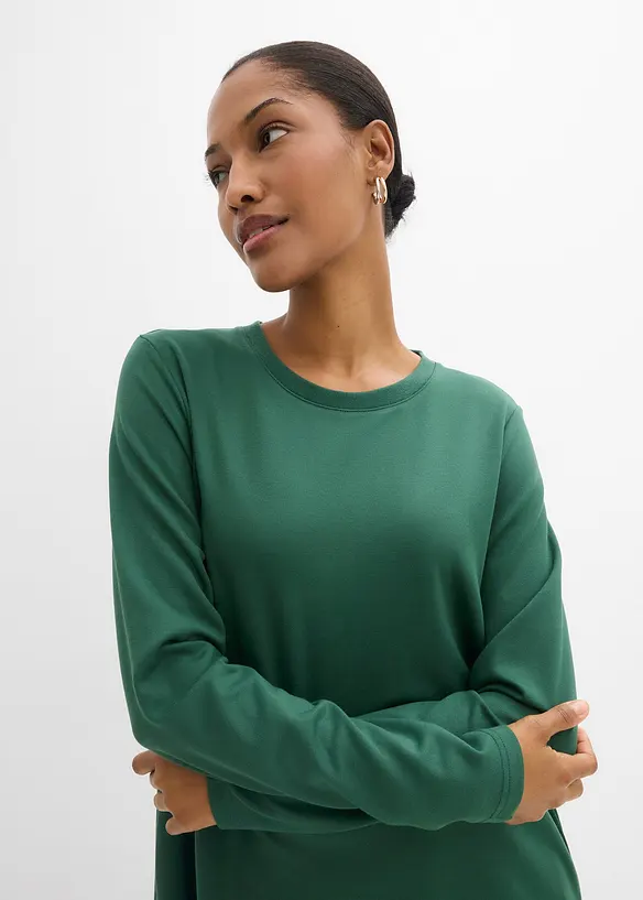 Trikotkjole i A-modell og viskosemiks, bonprix