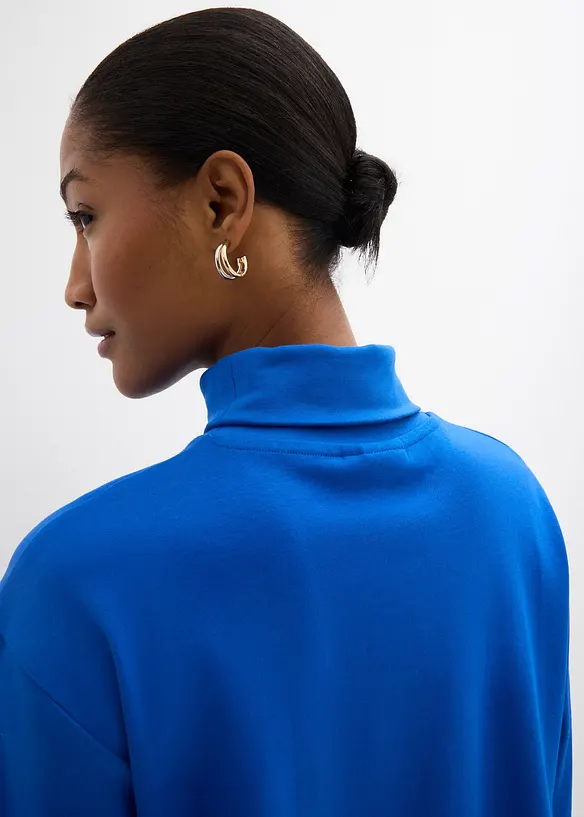 Pologenser med rullekrage av 100% bomul, bonprix