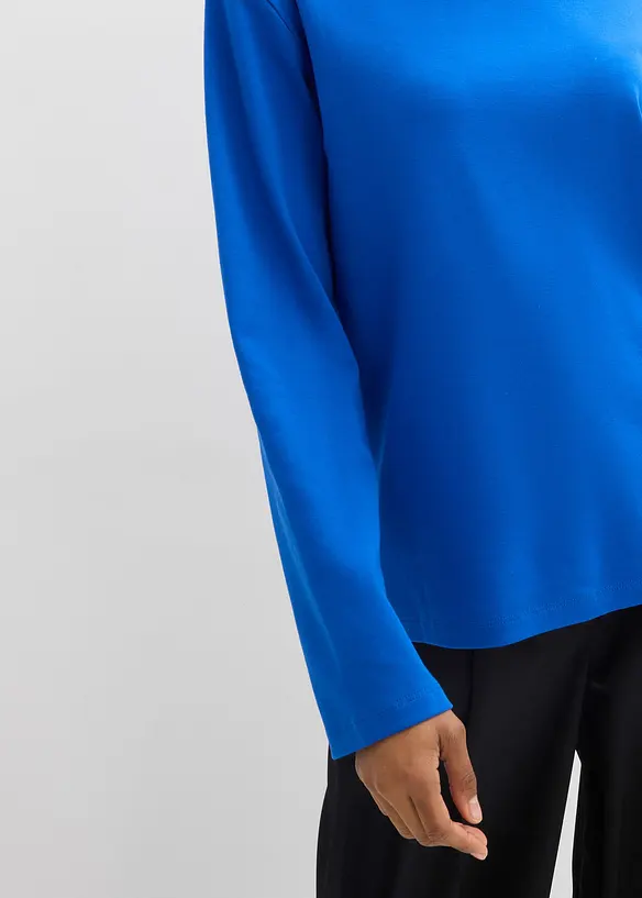 Pologenser med rullekrage av 100% bomul, bonprix