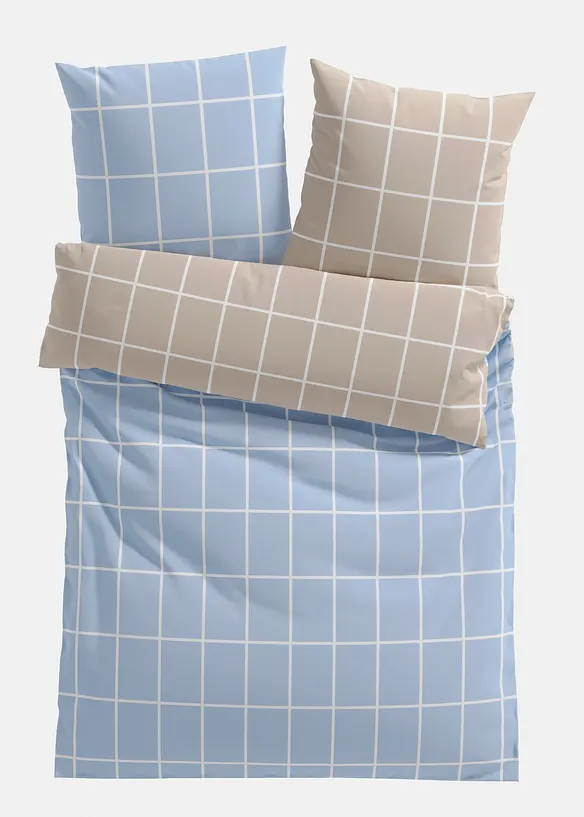 Vendbart sengesett i bomullsmiks, bonprix