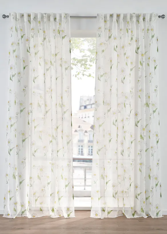 Gardin med blomsterm&oslash;nster (1-pack), bonprix