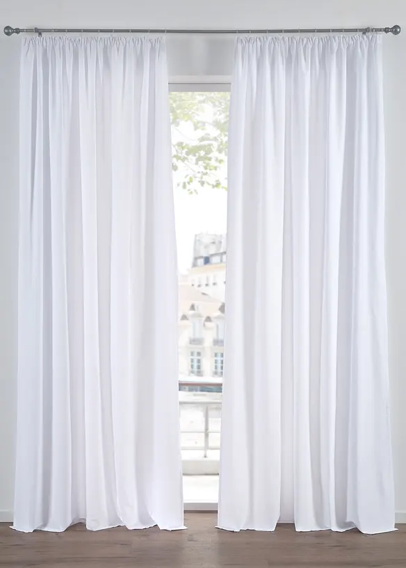 Gardin i mikrofiber (2-pack), bonprix