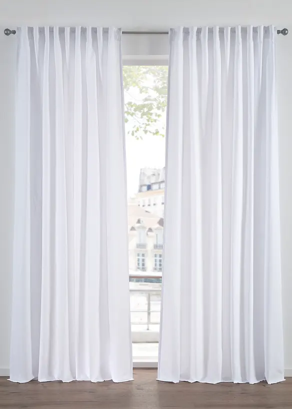 Gardin i mikrofiber (2-pack), bonprix