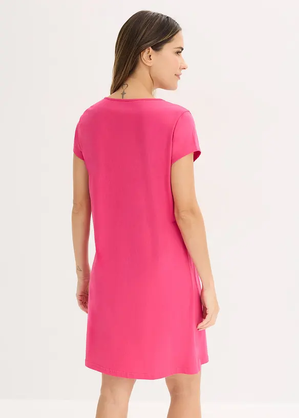 Kort nattkjole i 100% bomull, bonprix