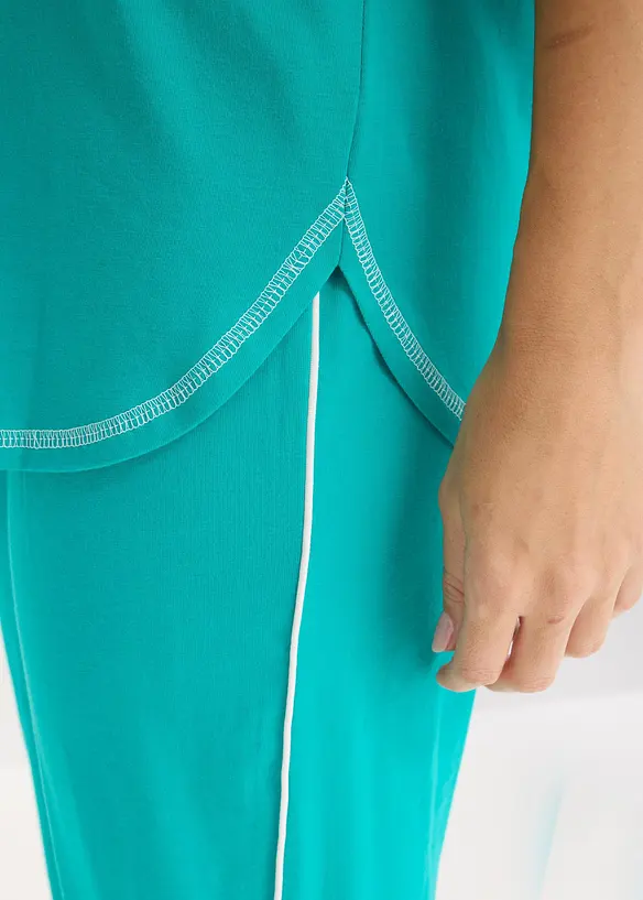 Pyjamas i 100% &oslash;kologisk bomull, bonprix