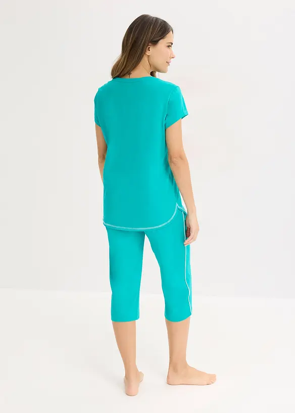 Pyjamas i 100% &oslash;kologisk bomull, bonprix