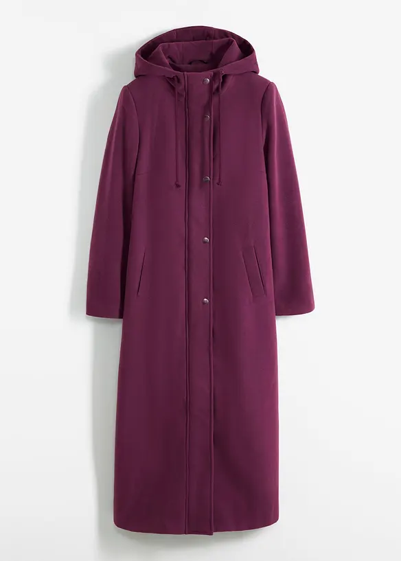 K&aring;pe i ull-stil og maxilengde, bonprix