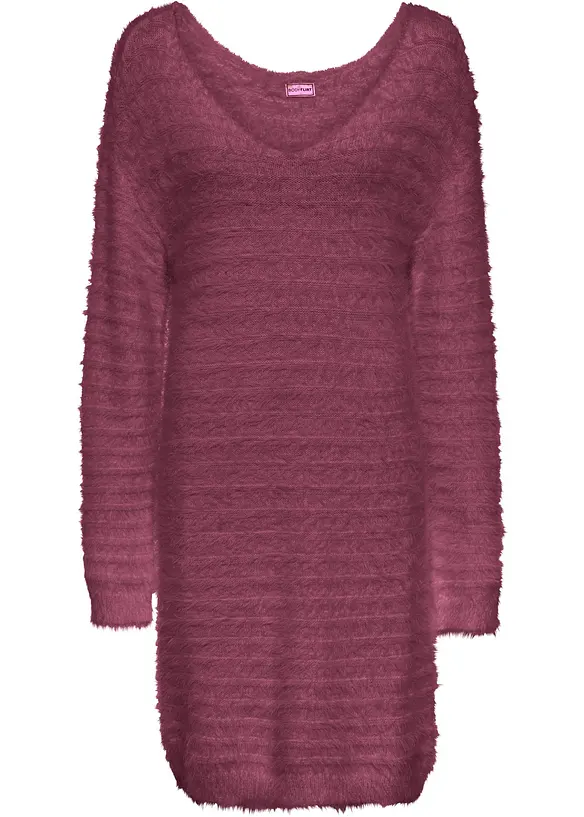 Lang, fluffy genser, bonprix