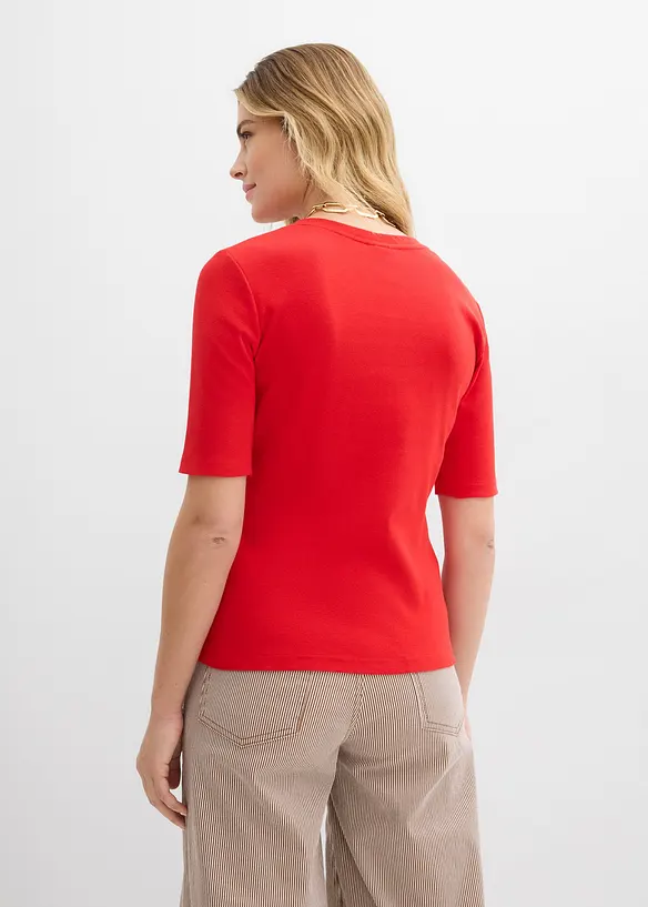 Topp i ribbemateriale (2-pack), bonprix