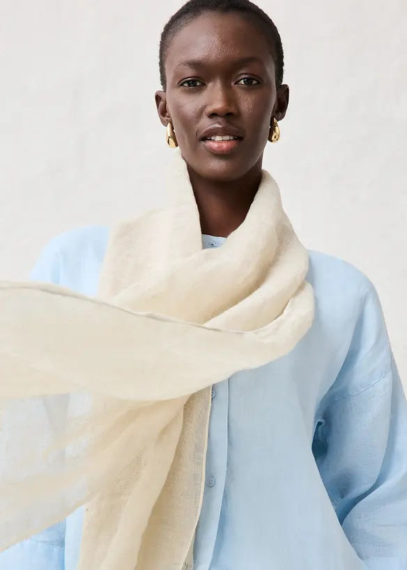 Sommerlig skjerf i lin, bonprix