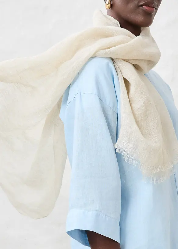 Sommerlig skjerf i lin, bonprix