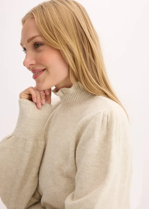 Genser med h&oslash;y hals, bonprix
