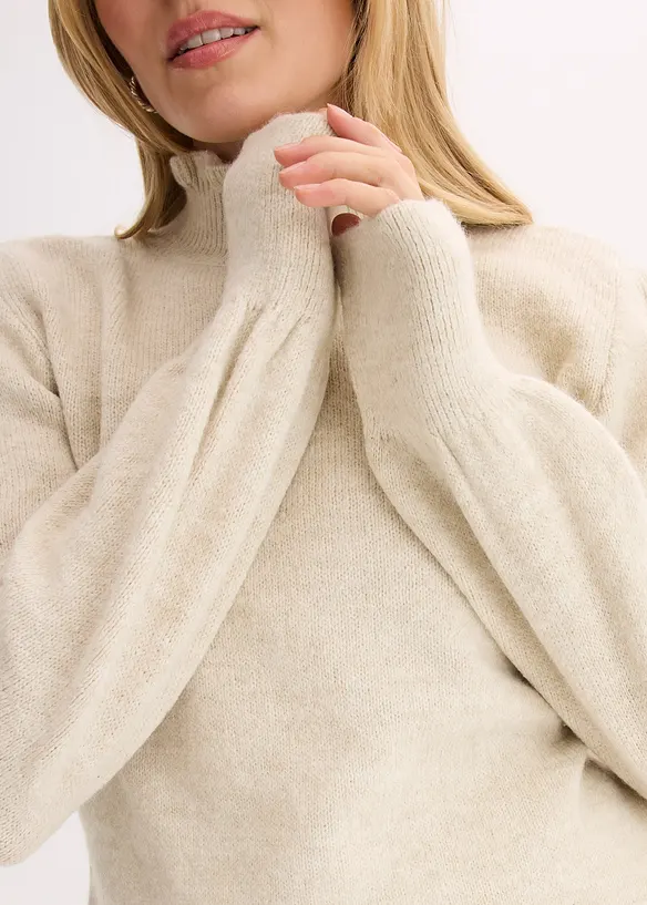 Genser med h&oslash;y hals, bonprix