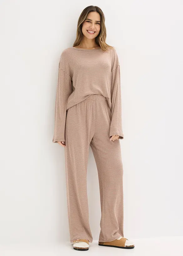 Oversized pyjamas i myk bomull, bonprix