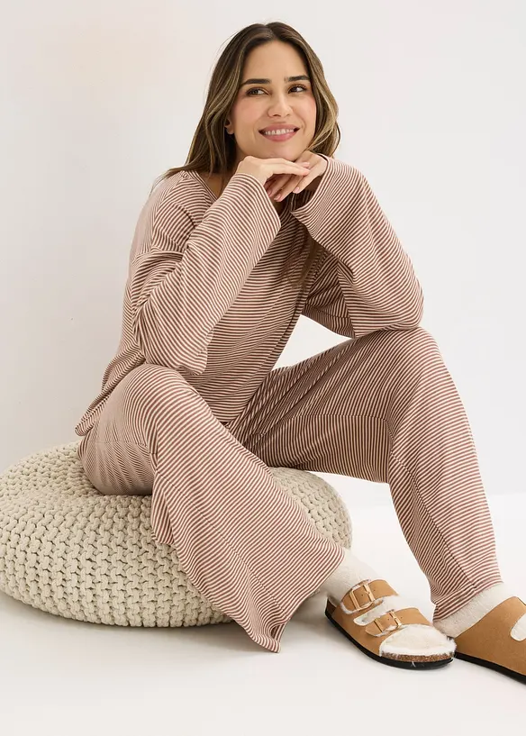Oversized pyjamas i myk bomull, bonprix