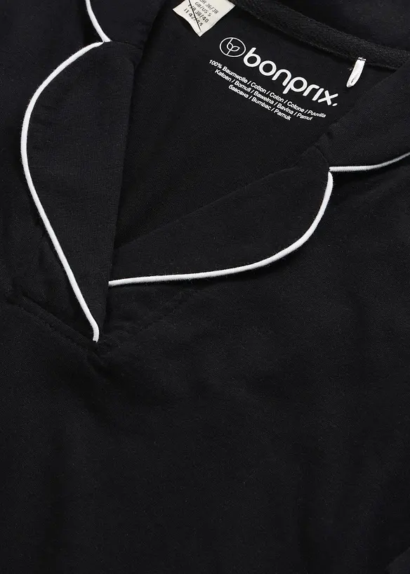 Nattskjorte av myk bomull, bonprix