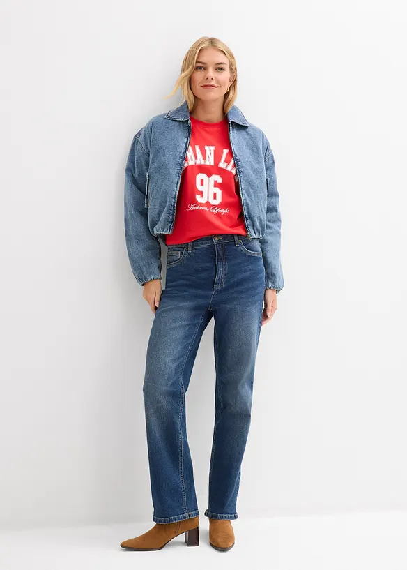 Loose Fit Straight-jeans High Waist, bonprix