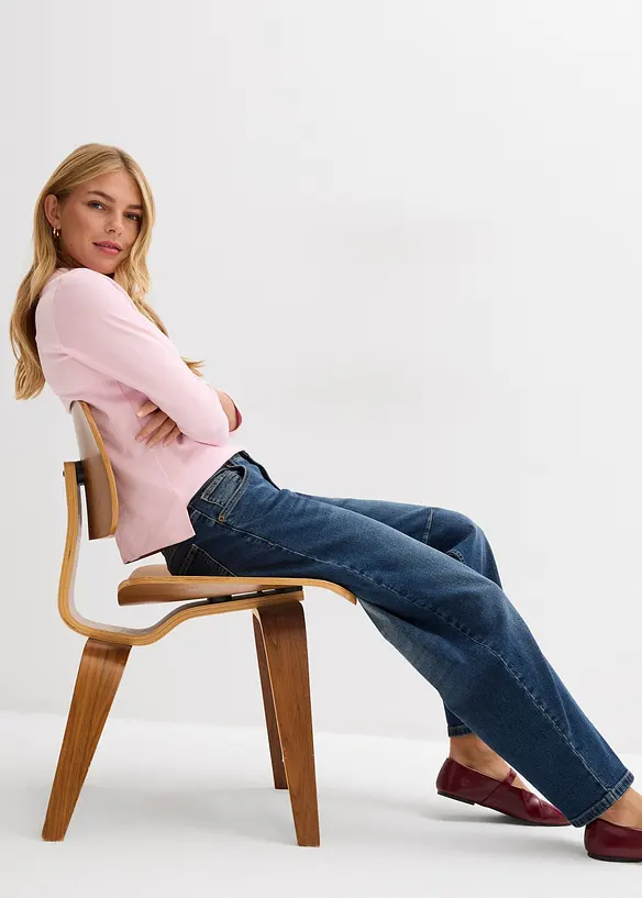 Barrel jeans, Mid Waist, bonprix