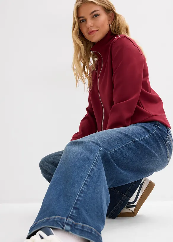 Wide Leg-jeans Mid Waist, Full Length, bonprix