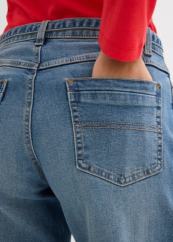 Wide Leg-jeans Mid Waist, Full Length, bonprix