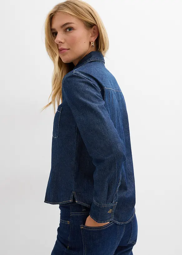 Denimtunika i &oslash;kologisk bomull, bonprix