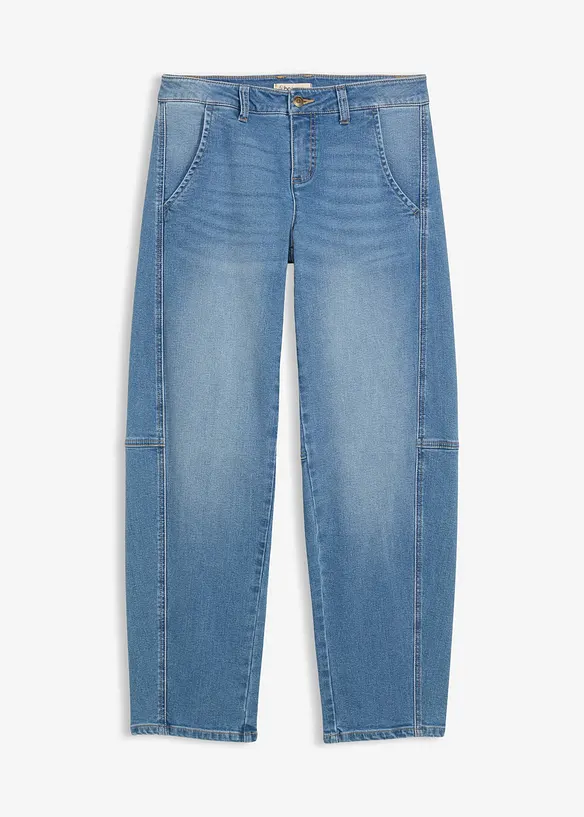 Barrel jeans Mid Waist, bonprix