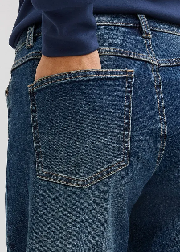 Wide Leg-jeans Mid Waist, Full Length, bonprix