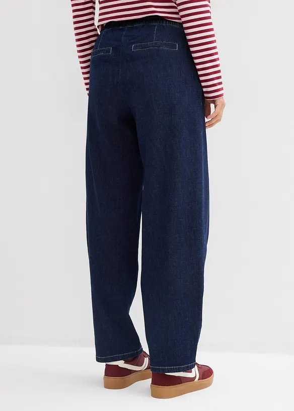 Barrel Jeans Mid Waist, komfortlinning, bonprix