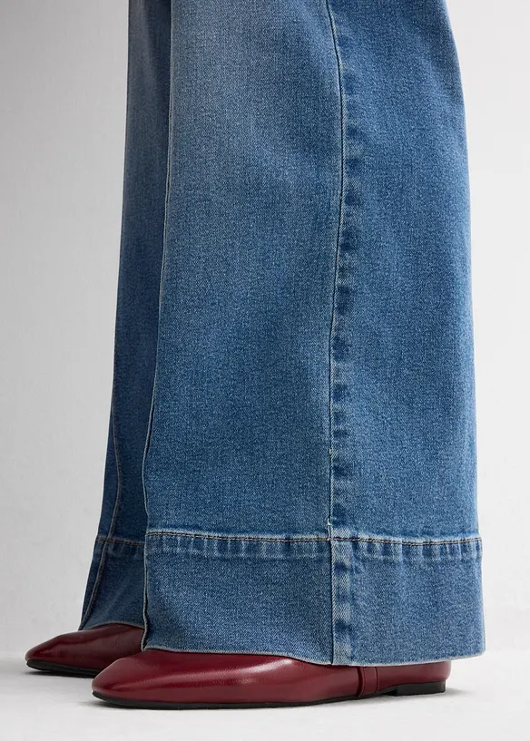 Wide Leg-jeans Mid Waist, Full Length, bonprix