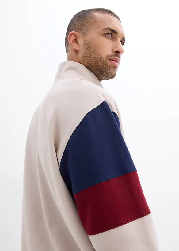 Sweatshirt i 100% &oslash;kologisk bomull, Loose Fit, bonprix