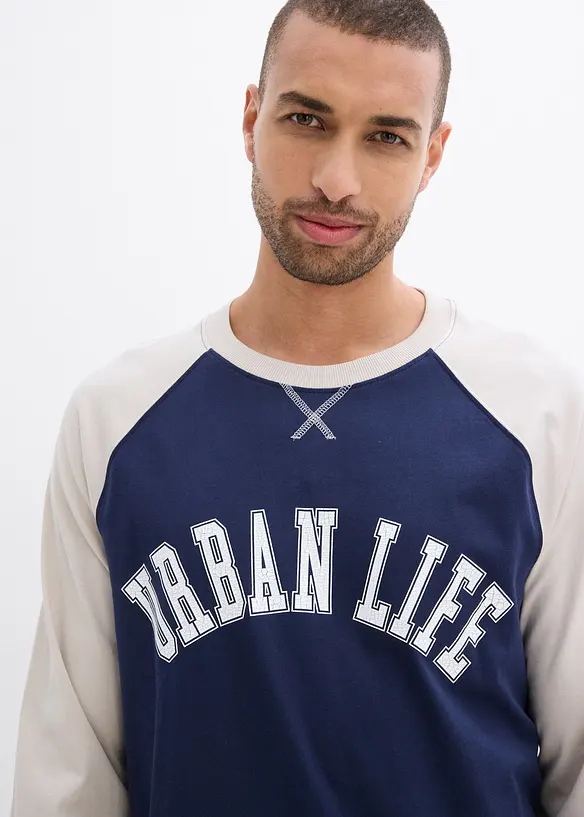 Langermet shirt i 100% &oslash;kologisk bomull, bonprix