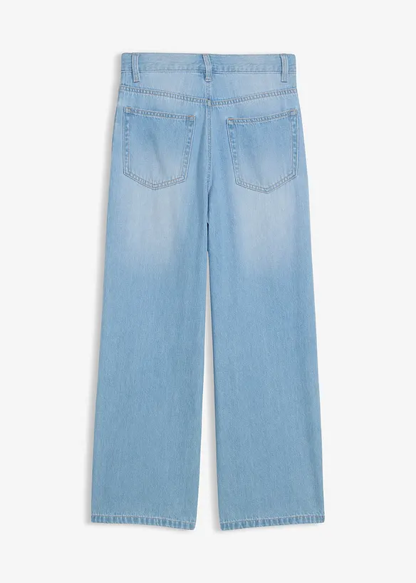 Baggy jeans med regulerbar linning, Straight, bonprix