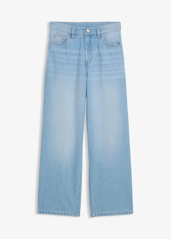 Baggy jeans med regulerbar linning, Straight, bonprix
