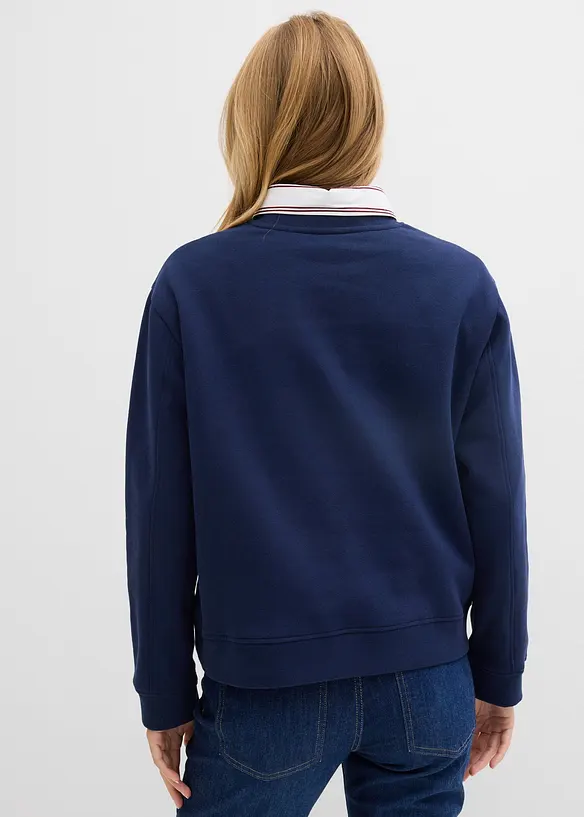 Oversized sweatshirt i 100% bomull, bonprix