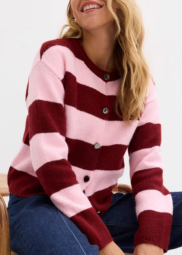 Finstrikket cardigan, bonprix