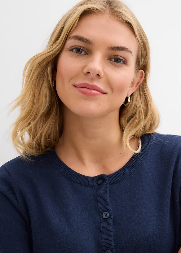 Finstrikket cardigan, bonprix