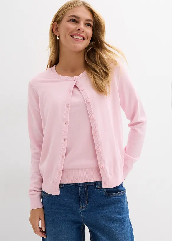 Finstrikket cardigan, bonprix