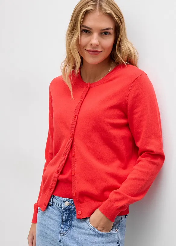 Finstrikket cardigan, bonprix