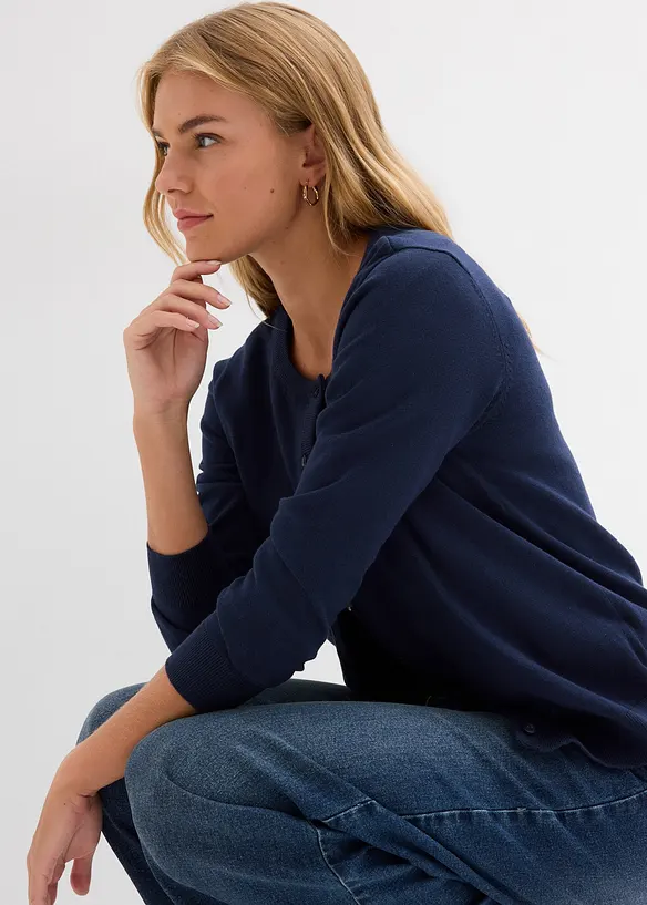 Finstrikket cardigan, bonprix