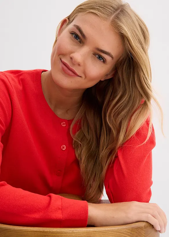 Finstrikket cardigan, bonprix